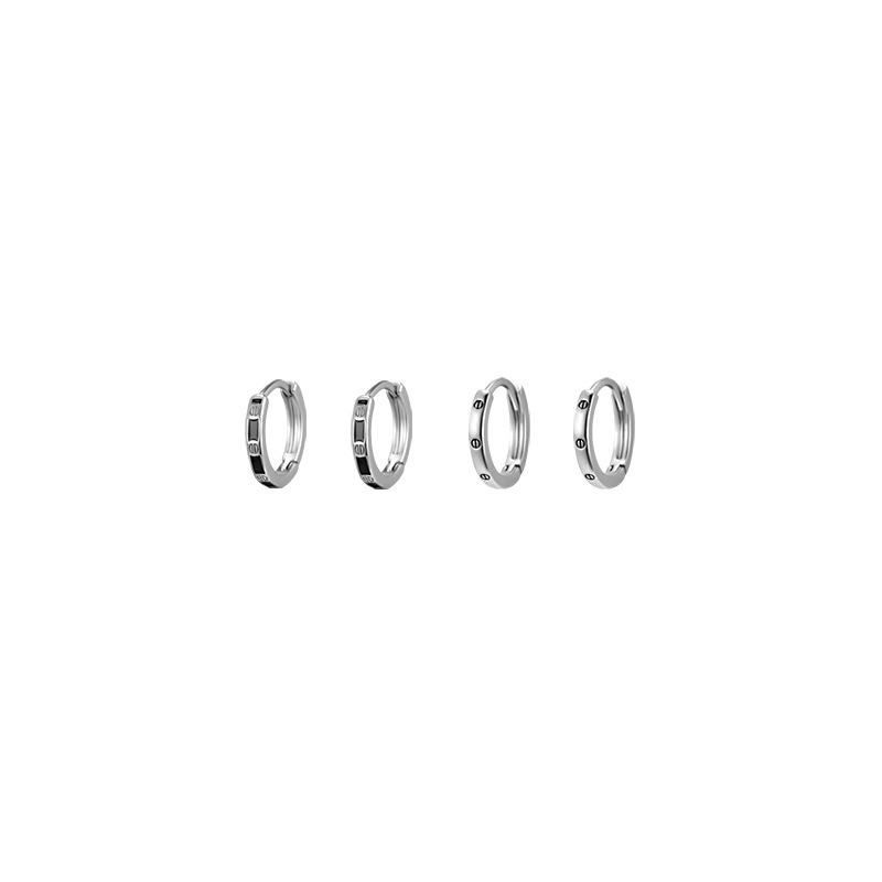Summer small, light, luxurious and simple ear loops and ear buckles, versatile and elegant earrings, niche design sense, high-end feel, trendy earrings Item Picture