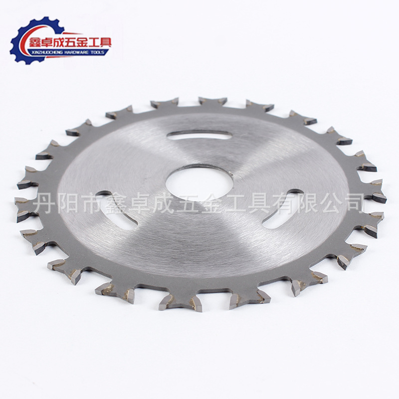 Cross-border double-blade saw blade, 4-inch hard alloy woodworking saw blade, double-sided tooth Angle grinder, cutting circular saw blade manufacturer details Picture