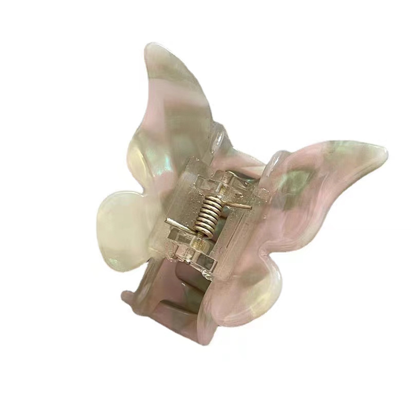Elegant and stylish butterfly acetate hairpin for women's summer back of the head, 2023 new versatile hairpin headwear Item Picture
