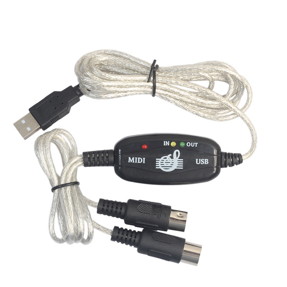 Wholesale MIDI cables, music editing cables, MIDI to USB cables, electronic organ music cables, and MIDI connection cables full figure