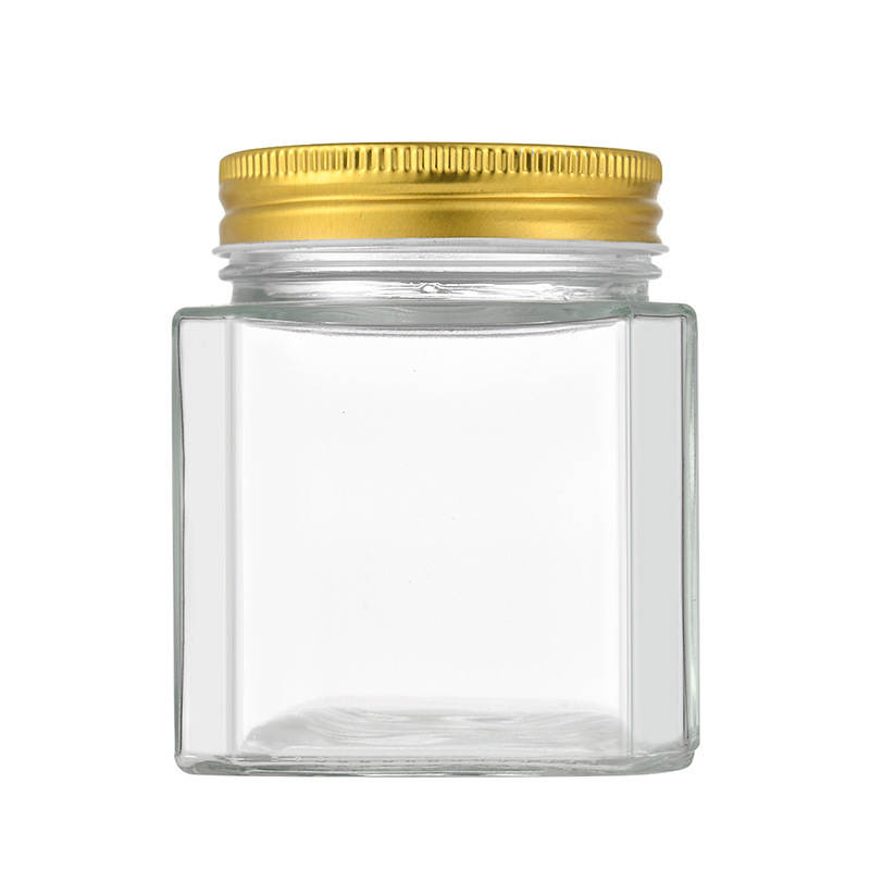 Amazon salad dressing bottles, octagonal Mason glass bottles, tinplate LIDS, sealed cans, canned bottles, honey bottles wholesale Item Picture