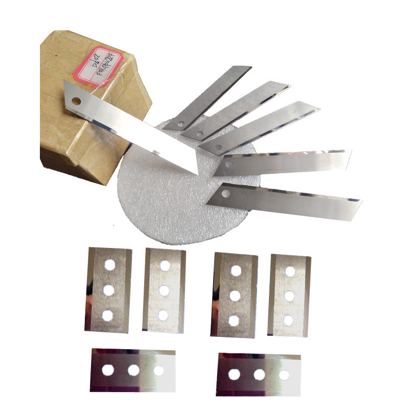 Three-hole blade long knife industrial film tape slitting machine blade tungsten steel hard alloy American long blade Item Picture