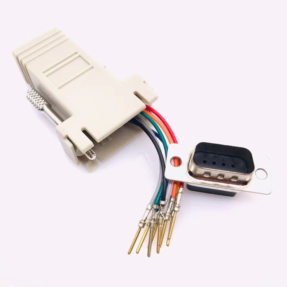 RJ45 to DB9RS232 serial port adapter, network port converter, network port to RJ45, DB9 male/female external connection Application Scenario