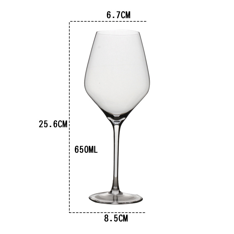 0069 lead-free crystal one-piece molded red wine glass, Bordeaux highball glass, red wine glass set Item Picture