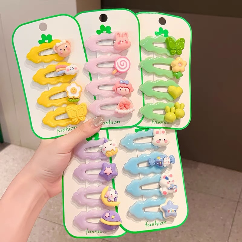 Dopamine children's hair clips, cute clouds, little girl bangs clips, bb clips, side clips, girls' hair accessories, hair clips wholesale full figure