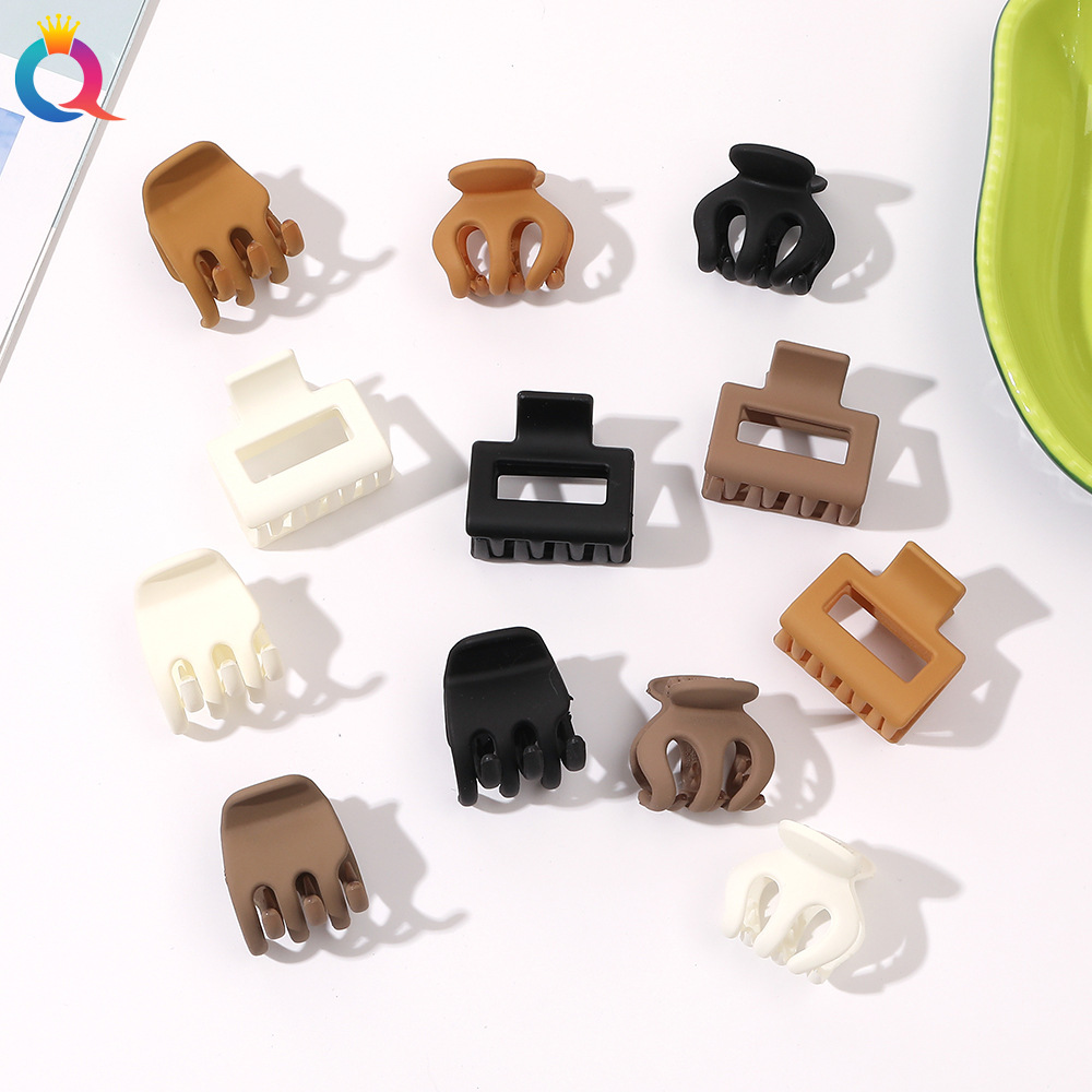 Qiyue Amazon Cross-border matte high ponytail Grab Clip small hair clip, versatile shark clip hair accessories for going out Specification drawing