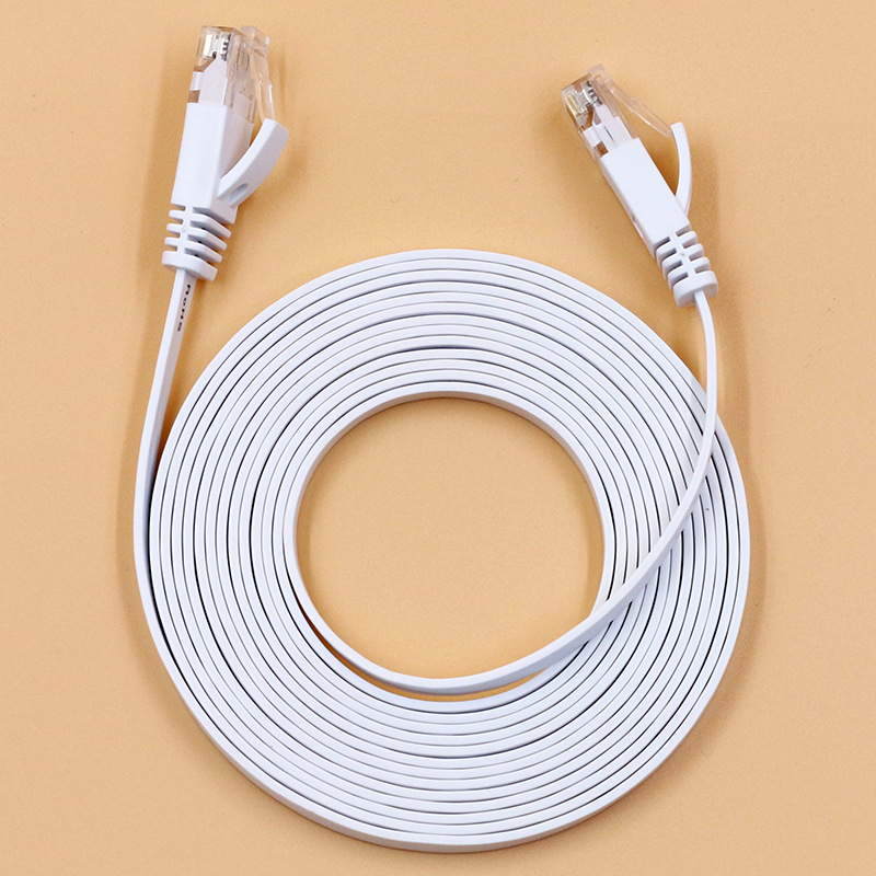 Wholesale Category 6 flat network cable oxygen-free copper CAT6 finished pure copper gigabit 8-core network patch cord 12,350 meters cm Specification drawing