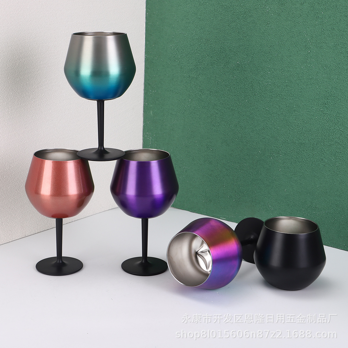 2025 best-selling high-end red wine glass, detachable stand, portable and convenient tall glass, 304 stainless steel coffee cup full figure