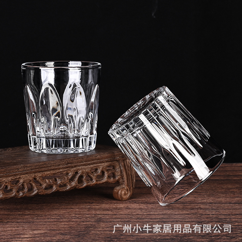 Classical beer mugs for bars, KTV spirits and ice glass cups, thick-bottomed special whisky glass cups, one-sipped cups Specification drawing