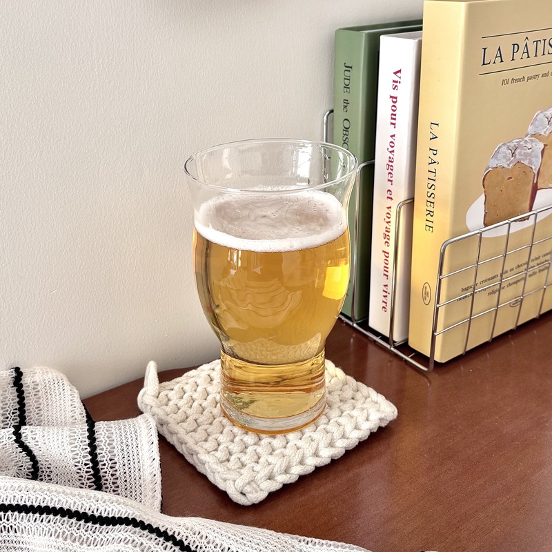 Gao Yan 650ml large-capacity beer glass, crystal glass, home craft beer, personalized and creative glass Specification drawing