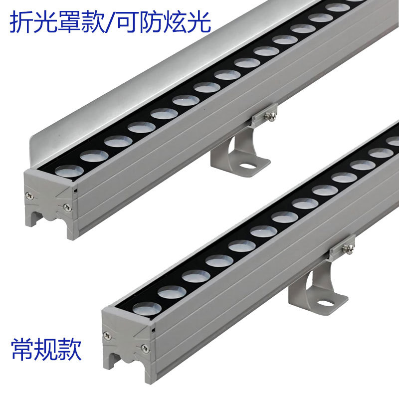 led wall-washing light, outdoor waterproof, hotel building exterior wall contour, bridge guardrail special engineering lighting line light Specification drawing