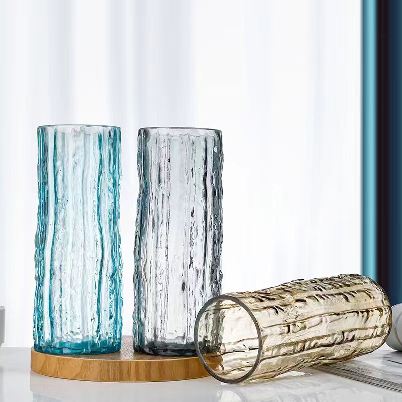 Nordic-style glass vase, popular transparent ins style, hydroponic fresh flowers, dried flowers, lily arrangement, table and living room decoration details Picture