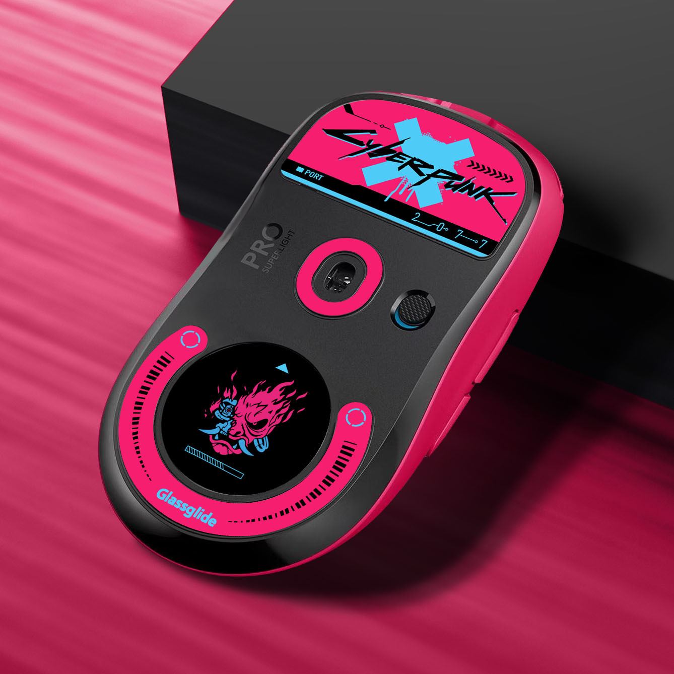 Logitech's tempered glass foot pads for gpw II mice are wear-resistant and can be customized according to your provided drawings details Picture