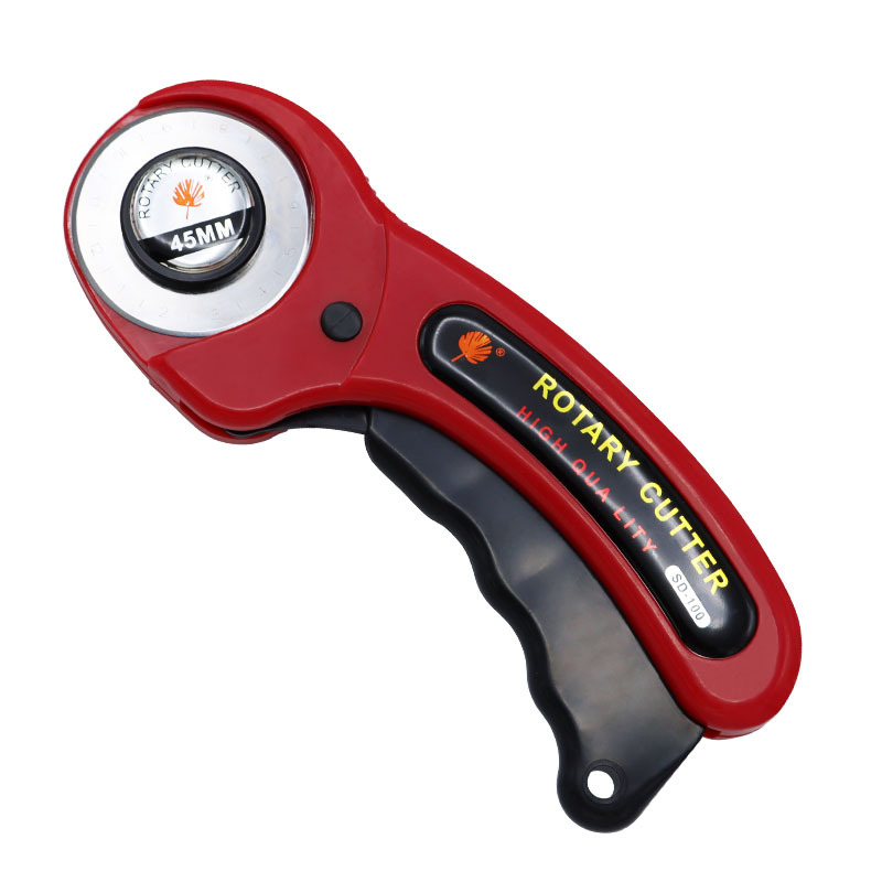 Patchwork roller knife, roller knife, 45mm leather cutting knife with blade rubber ring, cutting blade handle roller undefined
