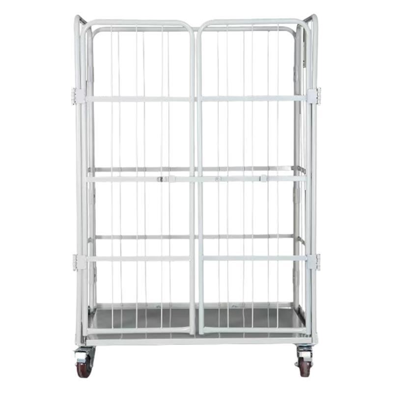 Brand-new best-selling warehouse handling, delivery, express sorting, mobile folding logistics trolley, supermarket warehouse cage trolley Item Picture