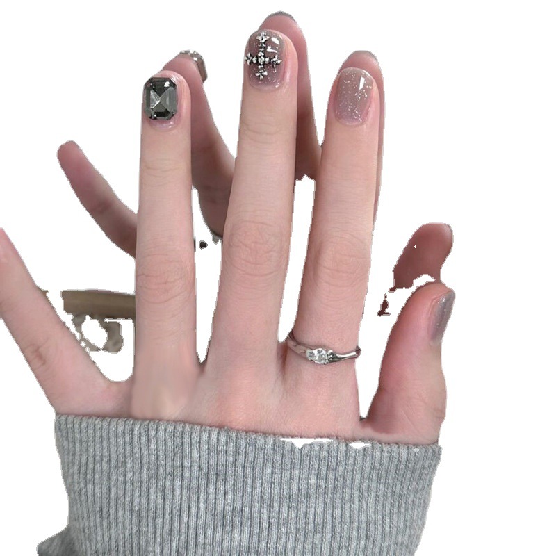 Simple and individual opal irregular-shaped ring, cold style, ins niche design, high-end open ring Item Picture