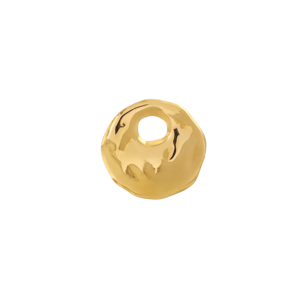 Cross-border European and American circular hollowed-out texture brooch for women, with a light luxury and high-end feel, simple ins style irregular fashion pin Item Picture