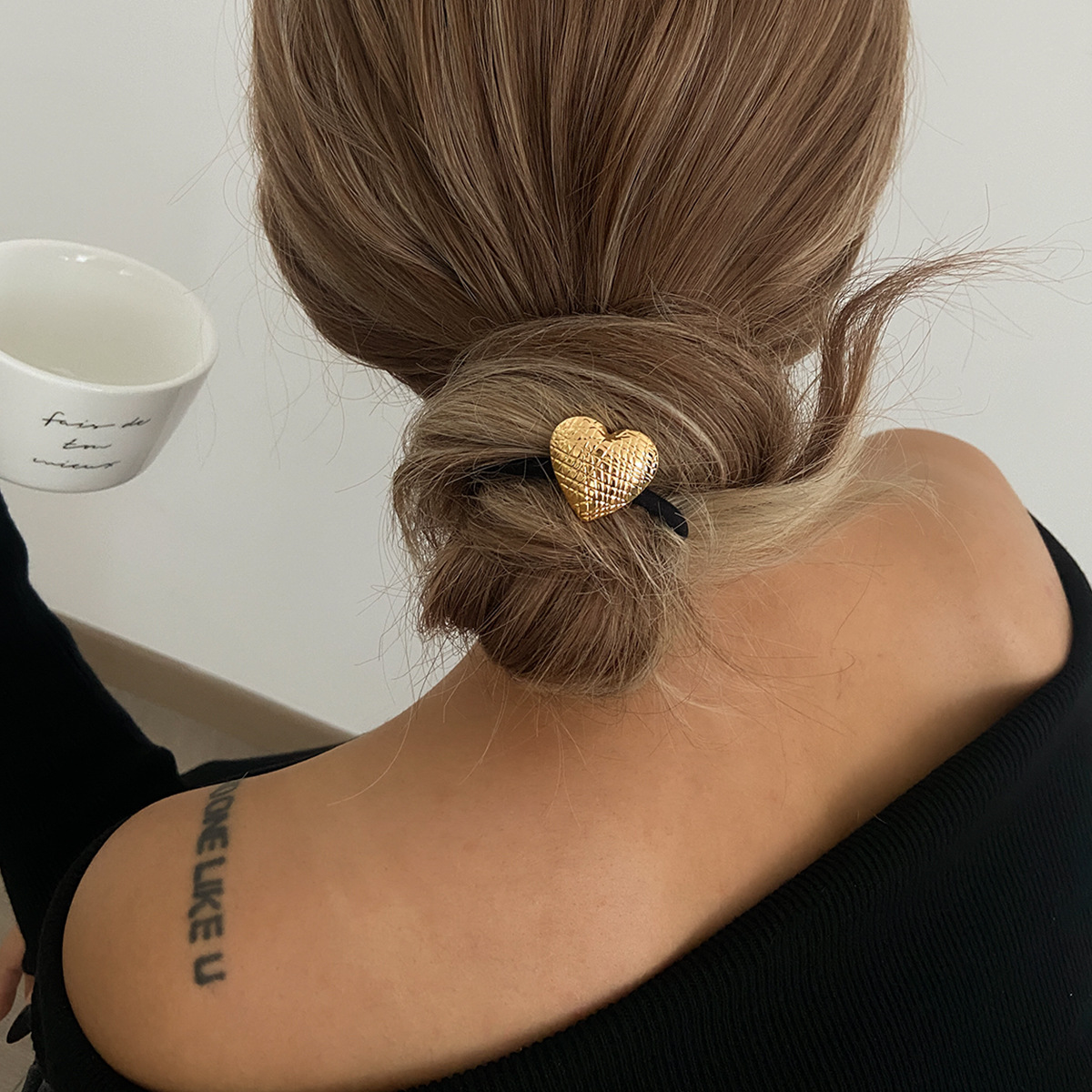 European and American cross-border accessories, high-end irregular hair accessories, fashionable updo and ponytail hair bands, 2025 new style best-selling hair ties details Picture