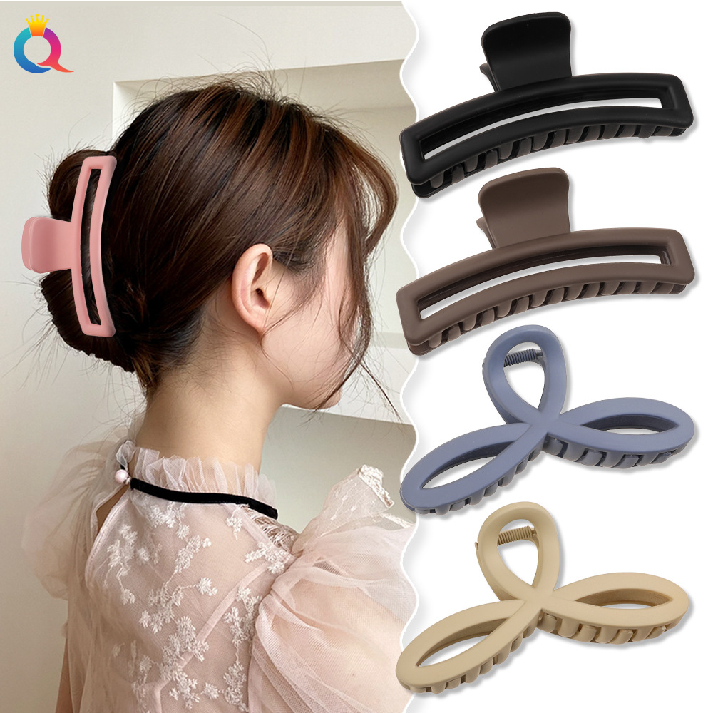 Qiyue Korean version simple and high-end shark clip, large back head hair volume, multi-strand hair clip, hair grabber wholesale details Picture