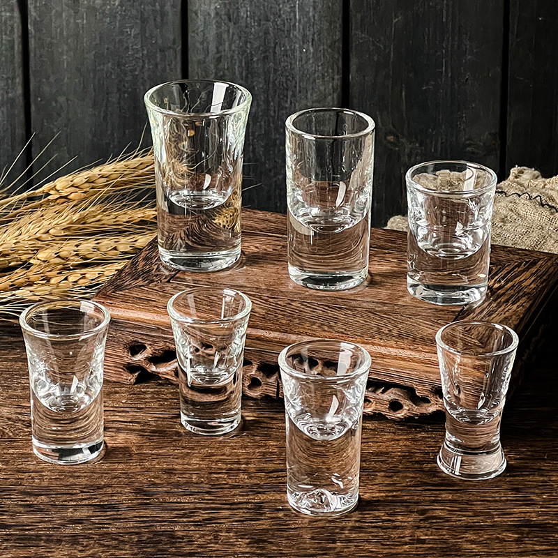 Creative bullet cup, unique "Heaven Round and Earth Square" shape, novel and peculiar bullet small wine cup, medicine wine cup with logo printing full figure