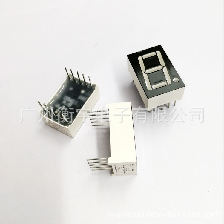 0.56-inch 1-position emerald green digital tube 5161AGG co-negative and 5161BGG co-positive digital tubes Specification drawing