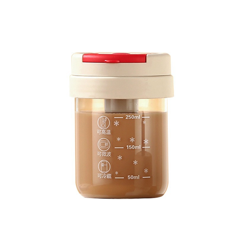 Factory wholesale electric mixer cups, battery-powered one-button coffee mixer cups, lazy person milk powder mixer glass cups Item Picture