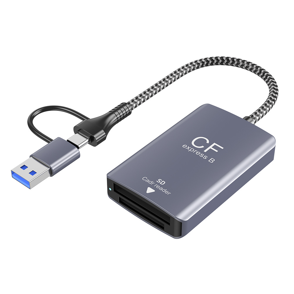 CFexpress Type B+SD single-lens Reflex camera memory card USB3.2Gen2 10Gbps high-speed card reader Item Picture