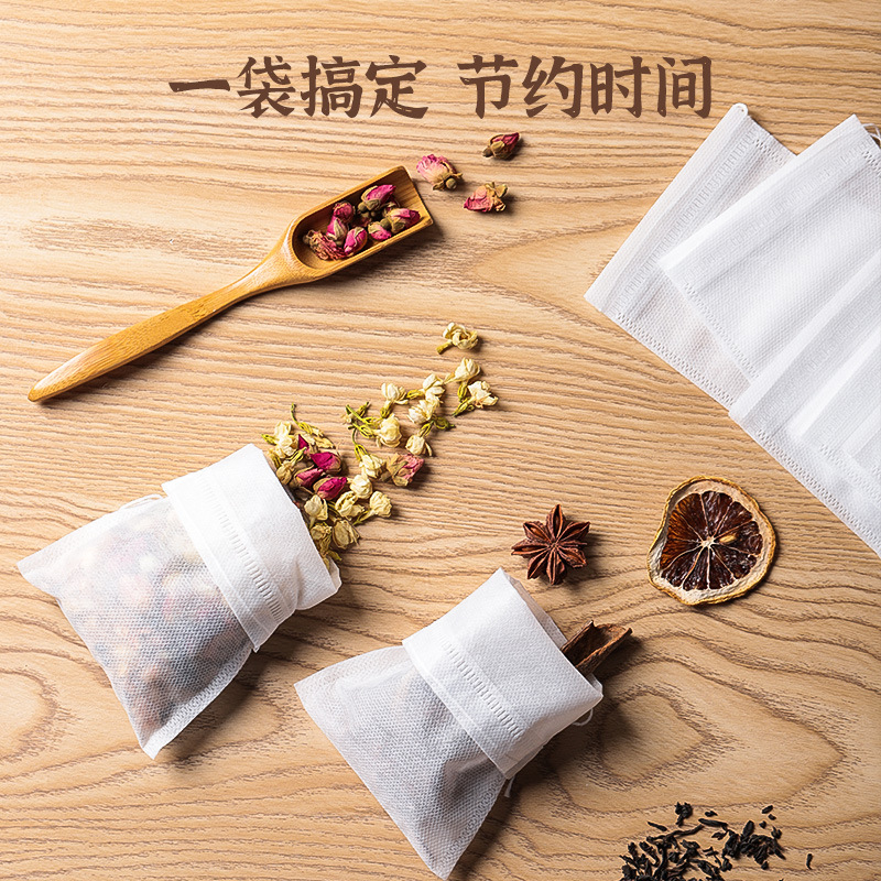 Non-woven fabric tea bags, disposable food-grade soup and marinade bags, traditional Chinese medicine decoction gauze bags, filter tea brewing bags Specification drawing