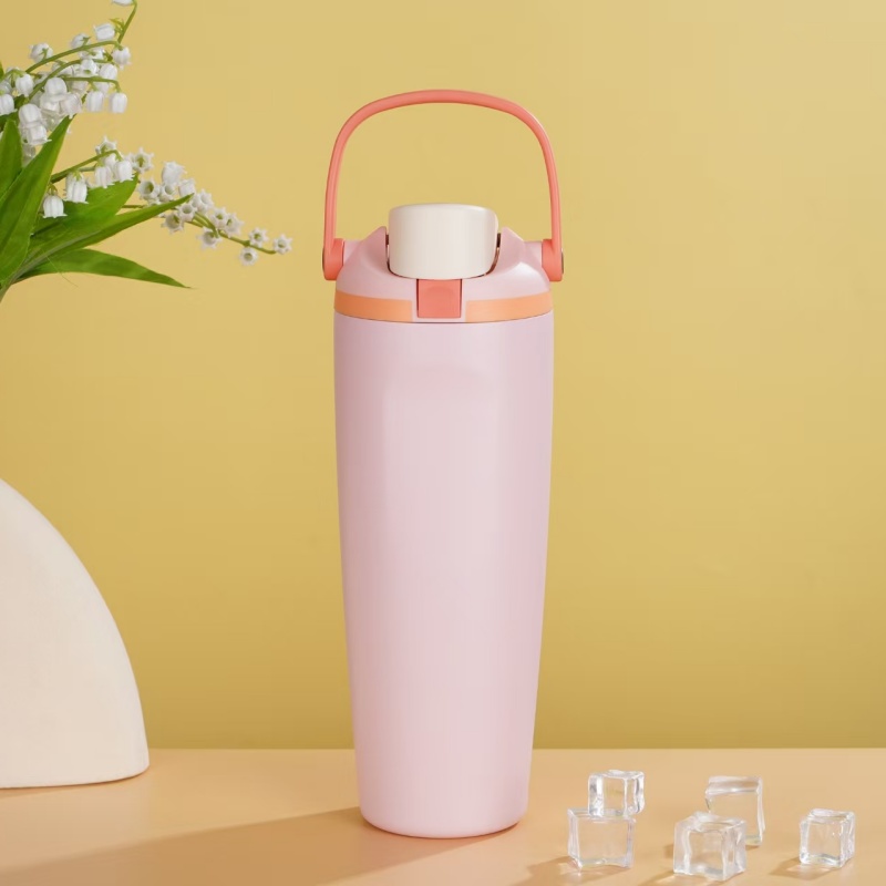 New portable car cup 30oz stainless steel insulated water bottle 304 vacuum double-layer portable double drink bountiful car pic 10