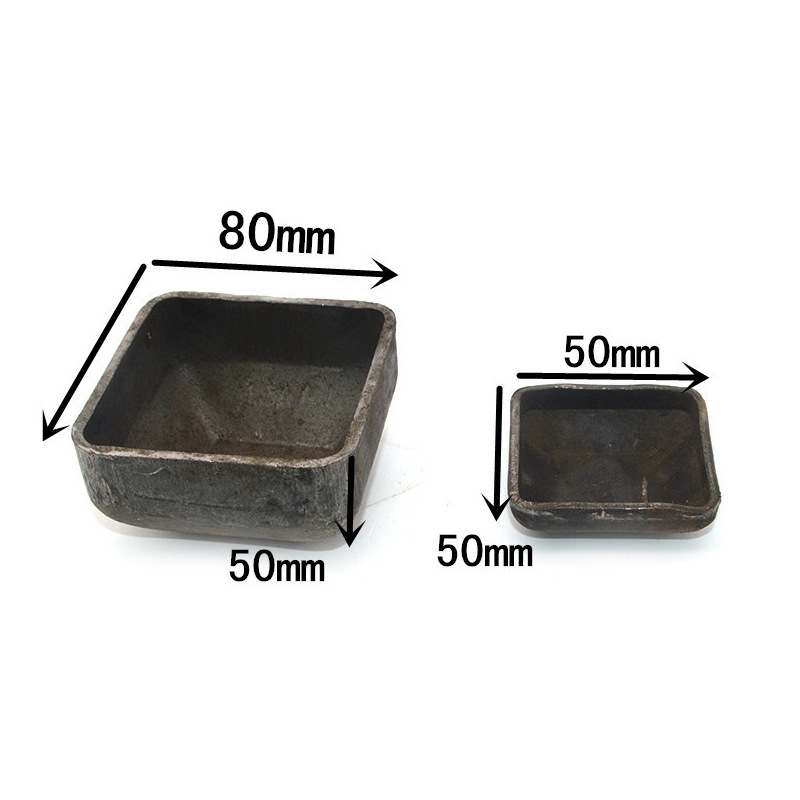 Stacking foot corner bowl cap head, iron box bottom foot shelf, 40 square tube stacking frame, stamping hardware base foot bowl Item Picture