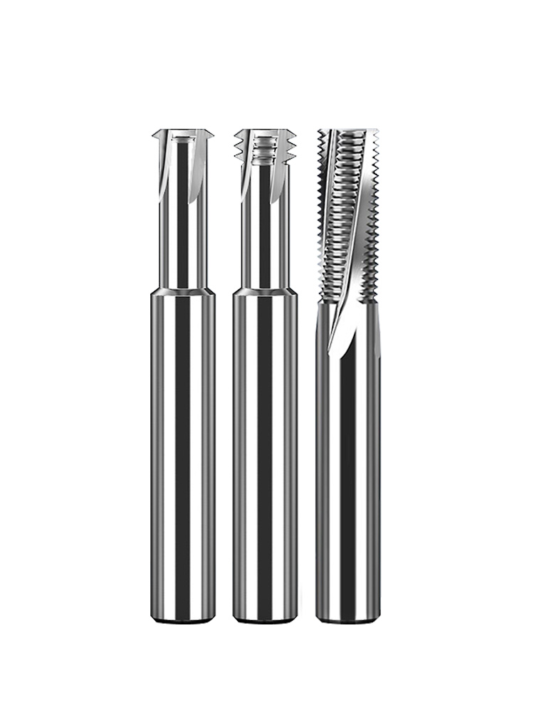 Aluminum thread milling cutters, single-tooth, three-tooth, full-tooth teeth cleaning cutters, tungsten steel alloy milling cutters M3, M4, M5, M6 Item Picture