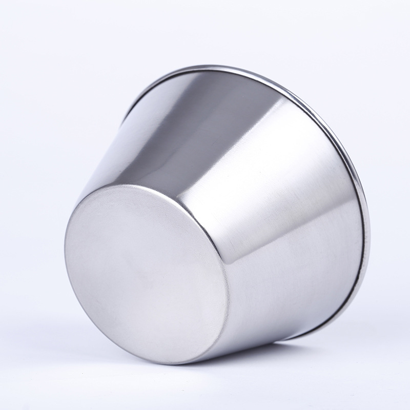 Portable cups, stainless steel wine glasses, mini beer mugs, 82.5x52x49, bar cups, inside and outside 201 in stock Application Scenario