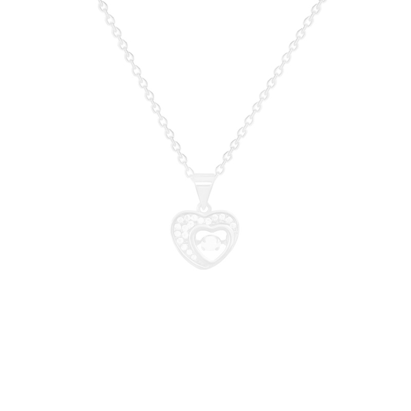 A light luxury InS-style heart-shaped collarbone chain, a niche new design sense, a simple and elegant necklace, a popular accessory necklace for women Item Picture
