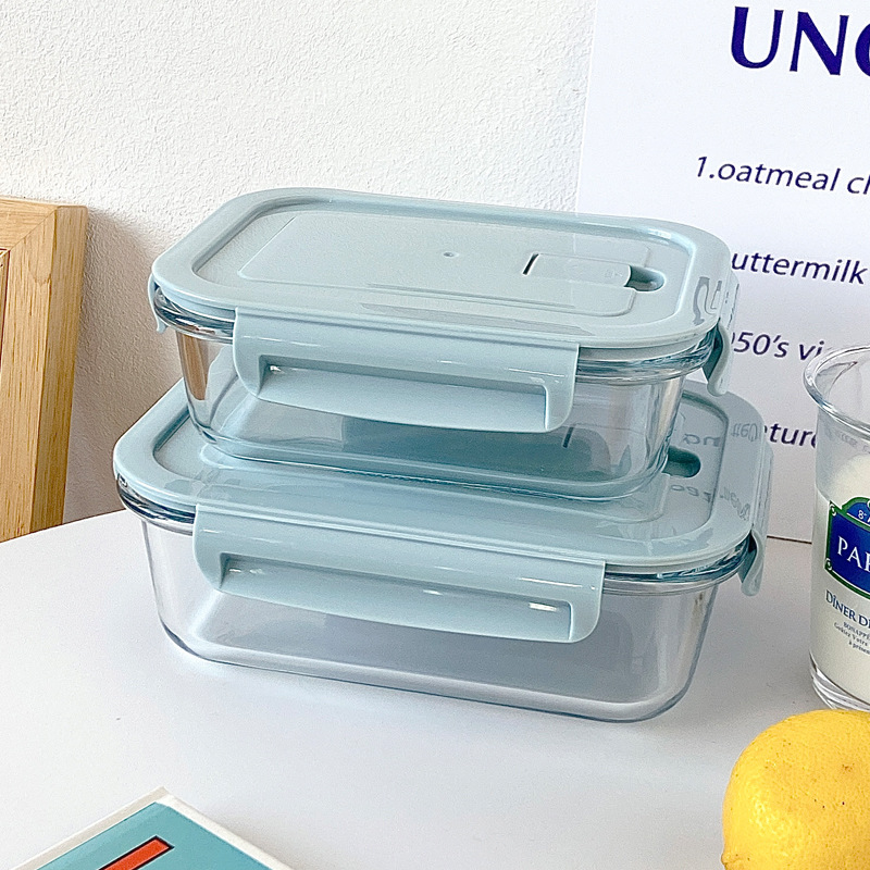 Bolimei household large-capacity glass lunch box, office lunch box with lunch box, sealed and fresh-keeping box full figure