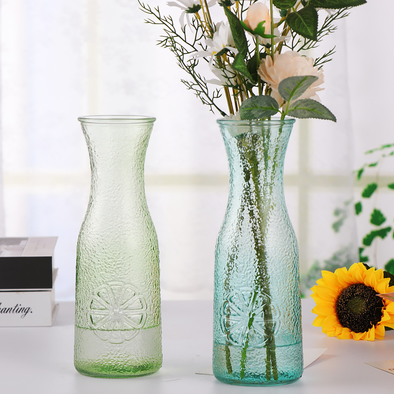 New creative ice chrysanthemum vase, flower arrangement, hydroponic vase, living room rose and lily decorative vase Specification drawing