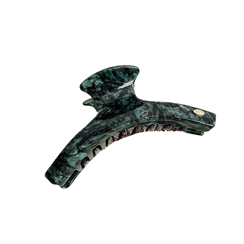 yd Acetate hairpin for women, large size, high-end look, shark hairpin, thick hair, back of the head hairpin, starry color series hairpin Item Picture