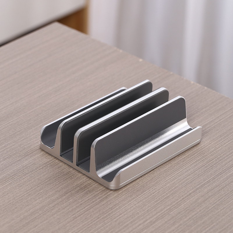 Notebook computer standing stand, standing storage and organization rack, universal gaming laptop tablet, aluminum alloy desktop base Specification drawing