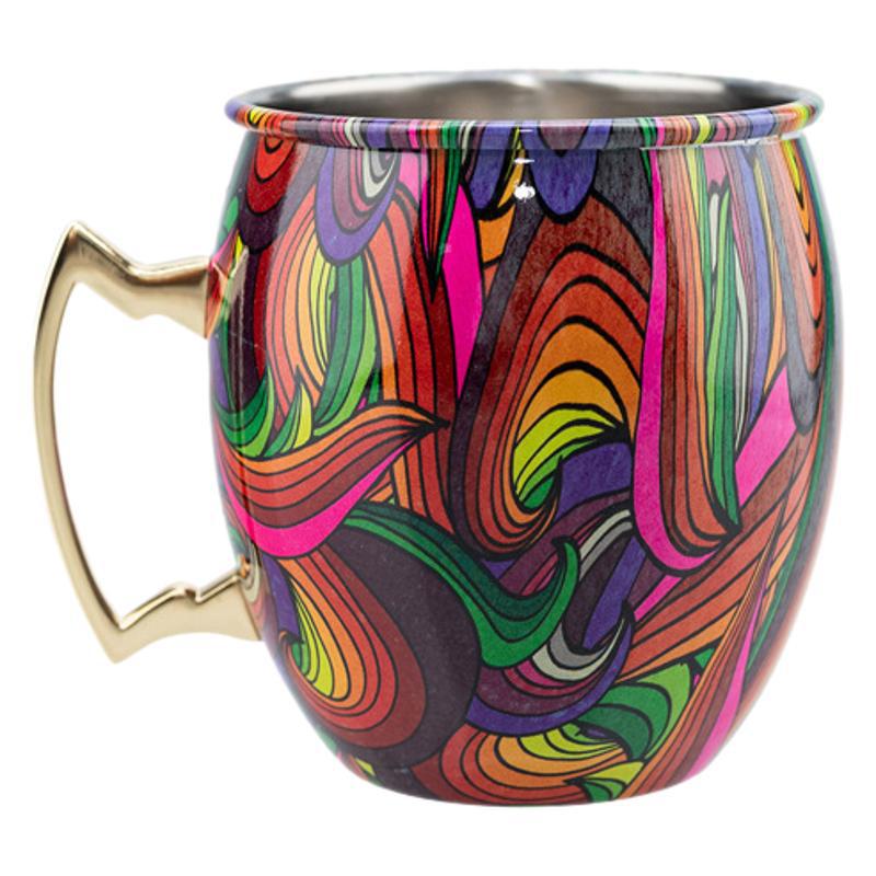 Cross-border bestseller Moscow Mule Cup 500ml Colorful Cartoon Cocktail Cold Drink Cup Creative Bar Beer mug Item Picture