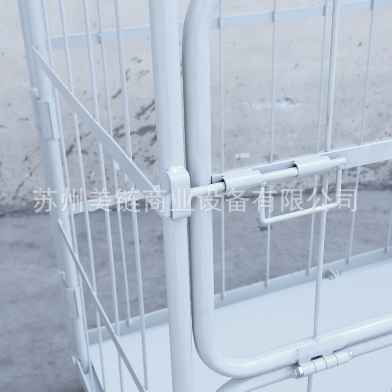 Powder-coated logistics trolleys, foldable e-commerce logistics express sorting vehicles, material turnover vehicles, linen carts and cage carts Specification drawing