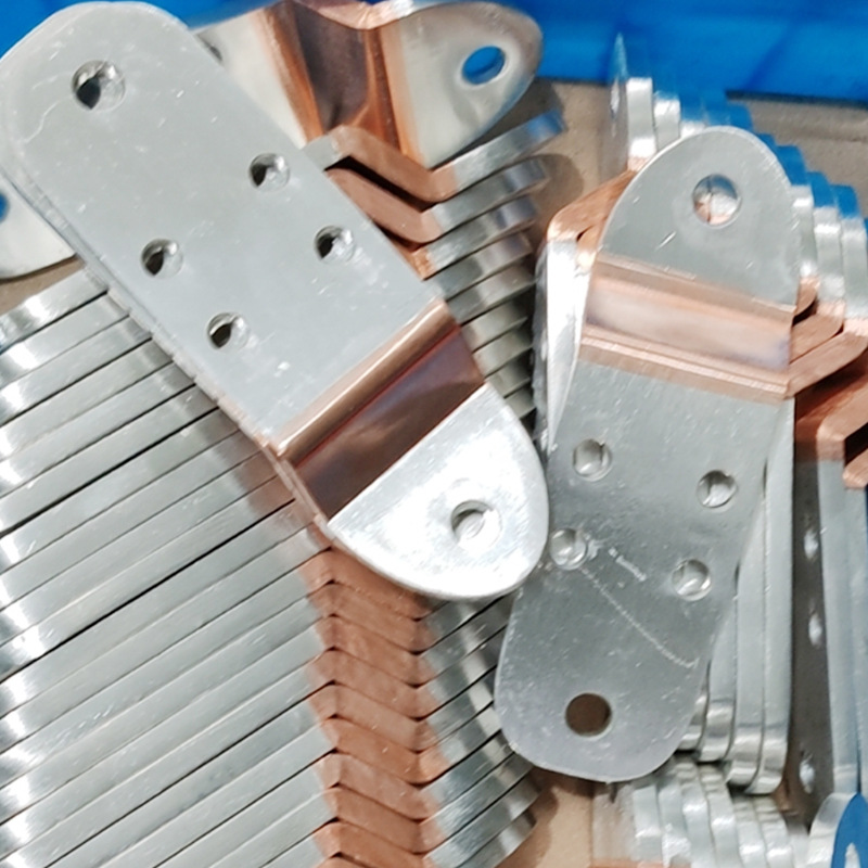 Power copper foil, copper bar and copper bar flexible connection and nickel sheet welding CCS integrated Busbar busbar high molecular diffusion welding details Picture