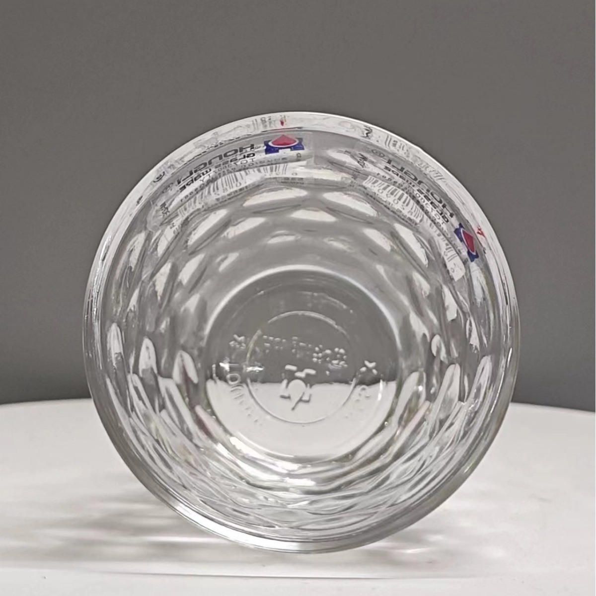 Hongli polka dot glass cups, creative water cups, beer mugs, milk cups, tempered glass cups, beverage cups for KTV bars Specification drawing