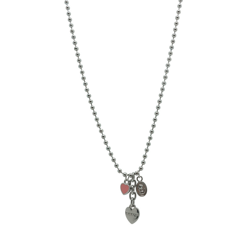 The new autumn and winter heart-shaped necklace is a simple and versatile accessory with a unique design for women. It features a collarbone chain and a sweet and cool hoodie chain Item Picture