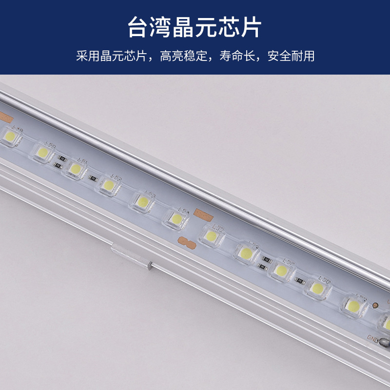 led waterproof strip light, digital guardrail tube, running horse external control, single-color seven-color contour outdoor rainproof light, hard light strip Specification drawing