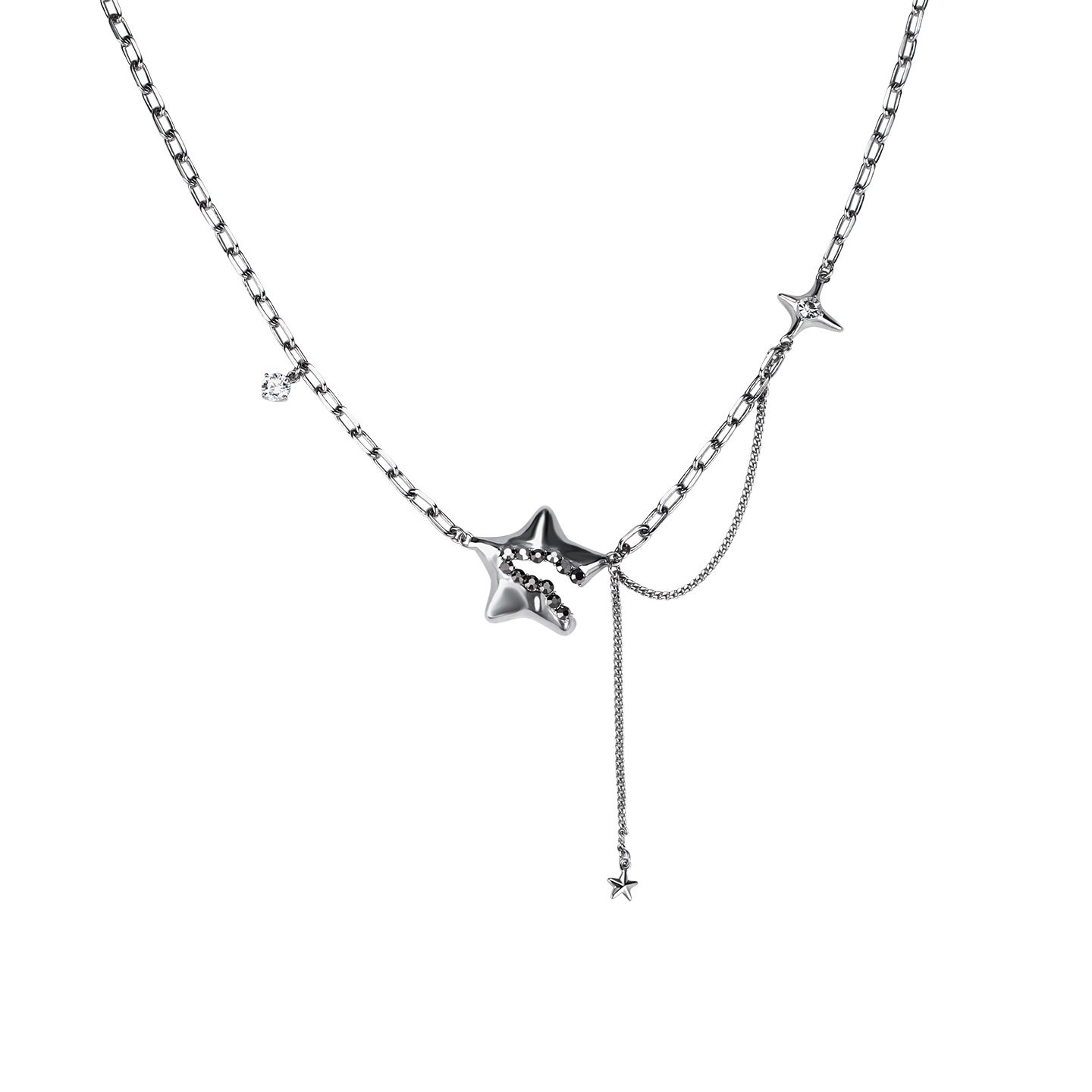 Original Star Connection necklace for women, light luxury, niche design, high-end sense, trendy, sweet, cool and individual collarbone chain wholesale Item Picture