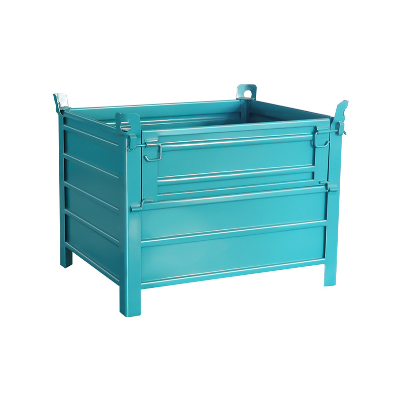 The storage cage iron box can be hoisted and transported, with a quality guarantee and super strong load-bearing capacity. We are specialized in manufacturing metal turnover boxes and large-sized iron frames Item Picture