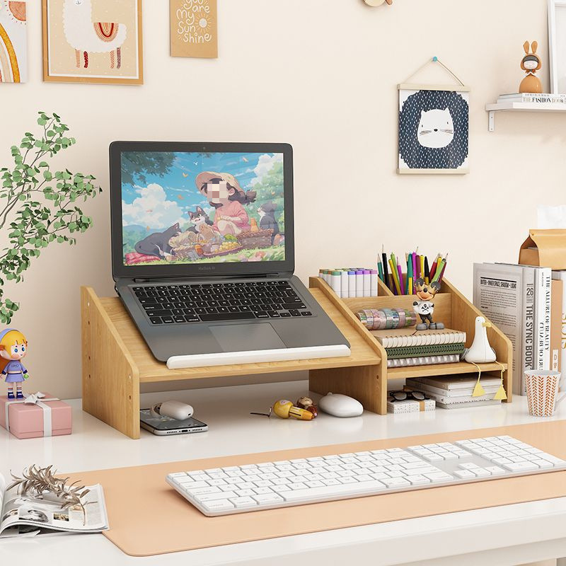 Laptop stand, monitor, desktop height-increasing stand, office computer placement stand, dormitory support stand details Picture
