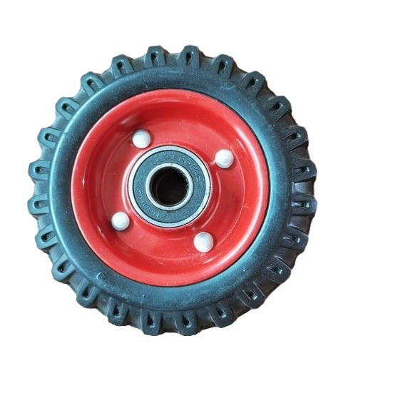 High-quality wear-resistant rubber wheels, heavy-duty beacon wheels, 5-inch to 10-inch double-axis smooth Application Scenario