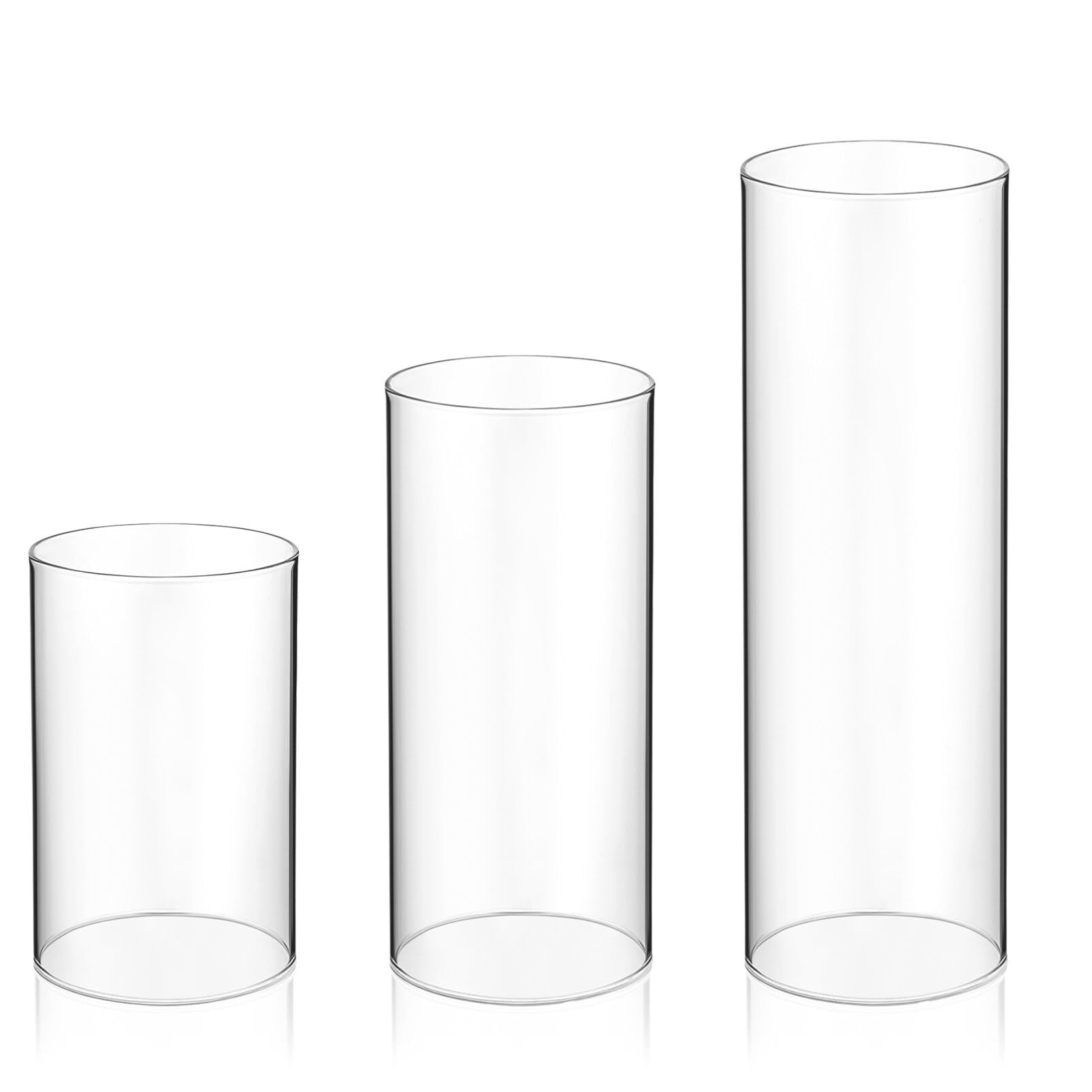 Candle cups, glass vases, transparent home hydroponic glassware, wedding atmosphere decoration, candle windproof empty cups Item Picture