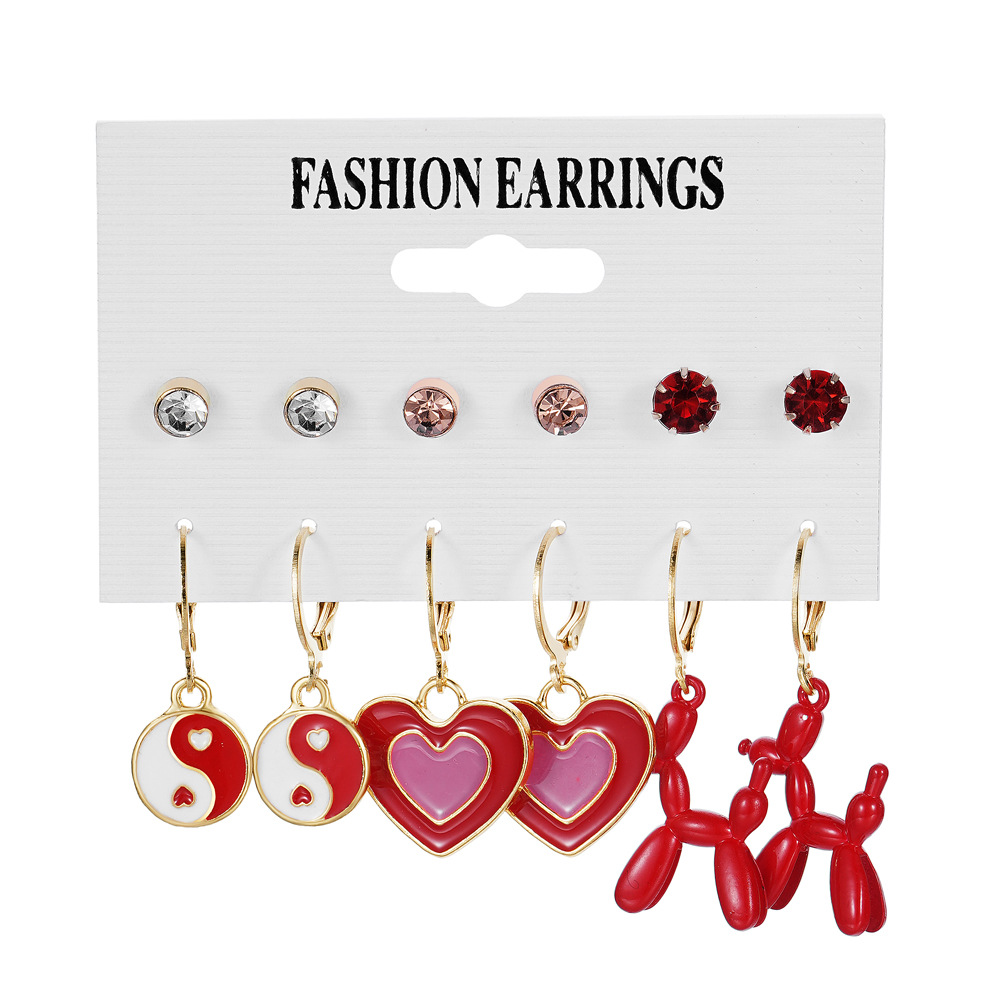 Wholesale of cross-border acrylic butterfly earrings from Europe and America, cute bear ear buckles, pearl stud earrings and earrings Item Picture