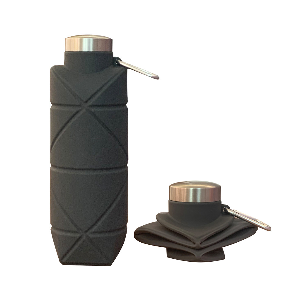 Platinum silicone cola bottle, extendable and foldable waterbottle, outdoor sports waterbottle, portable water cup, foldable Item Picture